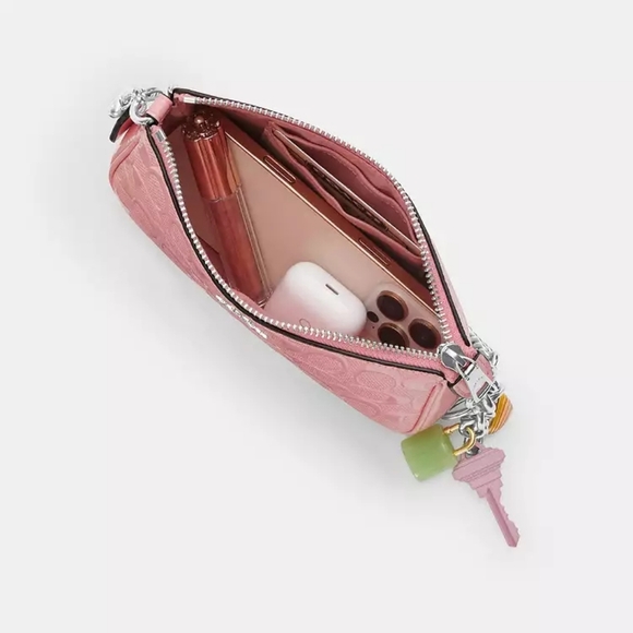 Coach Nolita 19 In Signature Leather With Heart Charm (Pink) - Picture 11 of 13